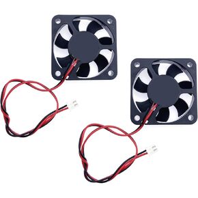JZK 2pcs 50x50x10mm 2pin DC 12V مروحة تبريد صامتة صغيرة مع أسلاك، 5010 مروحة تبريد صغيرة هادئة 50 مم، 5 سم مروحة DC صغيرة بدون فرش 12V، مروحة طابعة ثلاثية الأبعاد مع موصل كابل in Kuwait