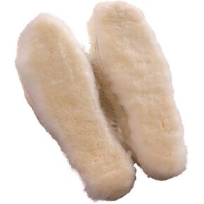 Genius Australian Sheepskin Wool Shoe Insoles for Kids, Children Ski Insoles Fleece Snow Shoe Inserts (26 (18cm,7.1"))