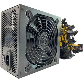 VTRETU 3300W Mining Power Supply 2U Replaceable Connecting Cables 15000 RPM 180V-264V Applicable Voltage 27cm *11cm for ETH Miner Machine