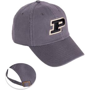 Desert Cactus Purdue University Baseball Hat Boilermakers Brimmed Embroirderd Hats Cap Adjustable Cloth Strap Adult (Style C1) Gray