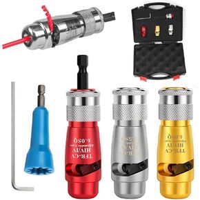 Wire Stripper，Electric Wire Stripper and Twisting Tool，2024 Electric Wire Stripper Professional Electrician Tool，Portable Wire Twister for Power Drill, Cable Quick Stripping and Connector