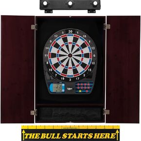 Viper 787 Electronic Dartboard, Metropolitan Espresso Cabinet & Shadow Buster Dartboard Light Bundle