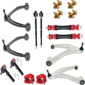Suspension Dudes 18 PC Front Upper Control Arm Kit FITS Escalade ESV EXT, Avalanche, Silverado, Suburban, Yukon XL, Sierra 1500, 2007-2014 RK80669 RK80670 (RK80669 RK80670-14 PC Control Arm Kit)