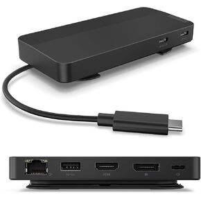 Lenovo 500 USB-C Universal Dock – Laptop USB C Docking Station – Dual Display at 4K – 1DP 1.4 and 1 HDMI 2.0 – 100W – Charging for Laptop – 2 USB-C Ports – 3 USB-A Ports – Windows Compatible