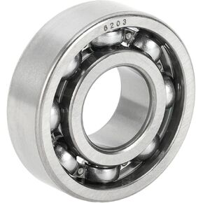 ACROPIX 6203 Deep Groove Ball Bearings Lubricated Bearings Open Type 17x40x12mm Silver Tone