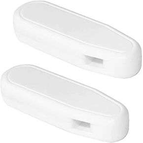 2 قطعة من البلاستيك الأبيض الحاجب اللفاف مقبض عمودي مطرز الستائر سلسلة اكسسوارات وزن الحبل للعمودي ، أجزاء المصراع ، مصراع النوافذ in Kuwait