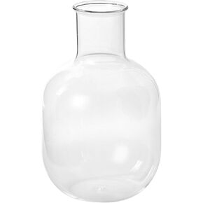 Serene Spaces Living Clear Glass Balloon Vase, Transparent Glass Vase for Weddings, Events, Parties, Floral Centerpieces for Home Decor, Measures 9.25" Tall & 5" Diameter