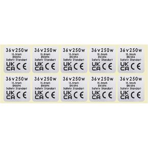 Create idea 10pcs Mid Drive Motor Sticker 36V 250W Motor Waterproof Sticker Decal 30x30mm Motor CE Label Tags Compatible with BAFANG BBS02B BBS01 in Saudi Arabia