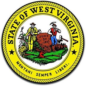 West Virginia State Seal (2 Pack) Vinyl Decal Sticker - Car Truck Van SUV Window Wall Cup Laptop - Two 5 Inch Decals - MKS0935