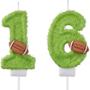 16 Birthday Candles, 16th Cake Candles, Silver Happy Birthday Number 16 Candles Cake Topper Decorations for Party Kids Boys Girls in Kuwait