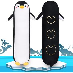 Large Otter Stuffed Animal, 20' Long Plush Otter, Cute Plushie Body Pillow, Kawaii Big Plush Toy, Sleeping Hugging Pillow for Kids & Adults