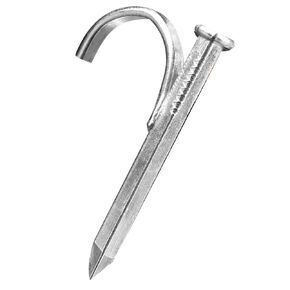 25PCS 3/4Inch Nail-in Cable Clips Cord Organizer,Rigid Pipe Strap Clamp,U Bracket Tube Clip-Nail-in Metal Tube Card.