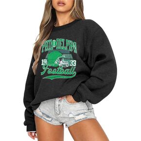 UNIQUEONE Game Day Sweatshirt Football Sweatshirts Mom Touchdown Shirt Women Football Sweater Casual Crewneck Pullover