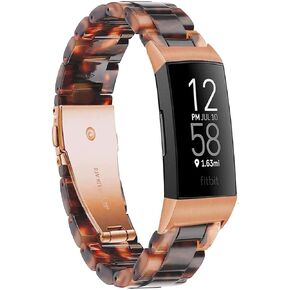 Compatible with Resin Fitbit Charge 4 3/3SE Band for Women Men Replacement Adjustable Wirstband Strap Bracelet