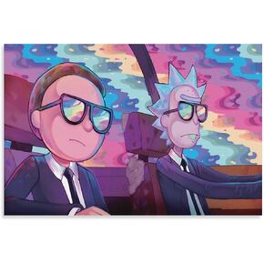 Ricckk with Morttyy Poster Painting Canvas Print Wall Art Poster Prints Home Decor Artwork 08x12inch(20x30cm)