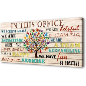 DBLAKI DB3862 Inspirational Canvas Wall Art Positive Modern Decor Poster Canvas Print for Office Wall Decor