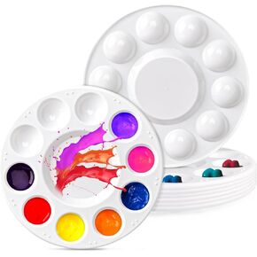 20Pcs Paint Tray Palettes, Plastic Paint Pallets, Watercolor Palette Painting Tray for Painting Party, DIY Craft and Art Painting