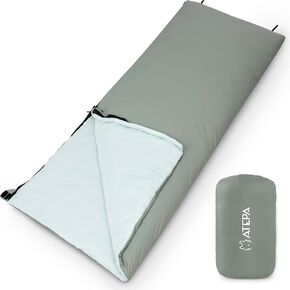 Atepa 3-Season Mummy Sleeping Bags for Adults Men, Portable Waterproof Lightweight Backpacking Sleeping Bag for Summer with Compression Sack - Indoor & Outdoor: Camping, Backpacking, Hiking