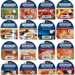 Yankee Candle Lot of 6 Assorted Tarts Wax Melt Singles - Fall Collection Sampler