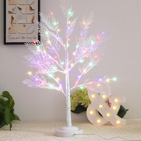 Led Birch Tree Lamp 22 Inches Warm White Fairy Light Tree with Timer 8 Lighting Modes for Easter Christmas Party Wedding Home Decoration (Warm White)