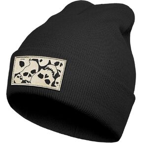 Skull Skeleton Finger Beanie Hat Goth Spooky Gifts Men Women Cuffed Winter Hat