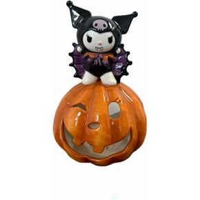 Blue Sky Clayworks Hello Kitty Friend Kuromi Vampire Halloween Candle House, 7.5-inches Height, Limited Edition, Ceramic