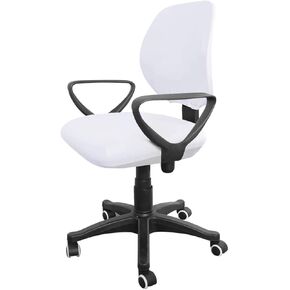 Veemoon Office Computer Chair Cover, Office Chair Covers Stretchable Separate Chair Cover Desk Chair Slipcovers Protector Removable Washable Chair Seat Cushion Protectors