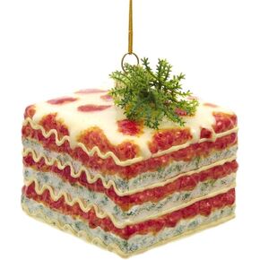 Noble Gems Lasagna Glass Christmas Tree Ornament NB1630