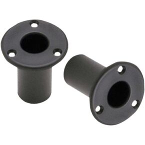 2 Pieces 1 Inch Marine Extra Cup Mount Set for Removable Folding Pontoon Ladders,Ladder Insert Plugs Round Plastic Tubing