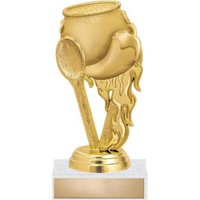Cooking Trophies - 6" Chili Cook Off Chili Pot Trophy, Great Cooking Contest Awards Prime