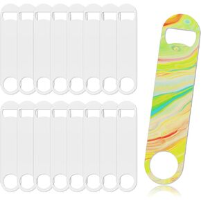 Sublimation Bottle Opener Blanks 26Pack Stainless Steel Sublimation Flat Bottle Opener Custom Personalized Sublimation Beer Openers for Bartenders Home Kitchen Parties and Restaurants