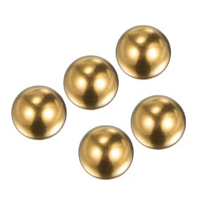 5pcs Brass Precision Balls - [1/2 Inch] Round for Bearings Bushings Valves Use