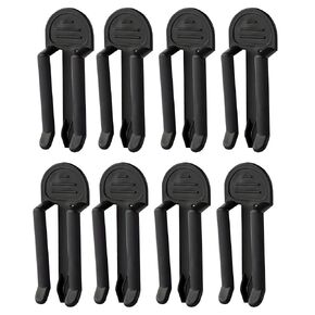 Trash Bag Clips 8 Pcs - Fixation Trash Bag Holder for Trash Can - Anti-Slip Garbage Can Clips Plastic for Kitchen, Washroom