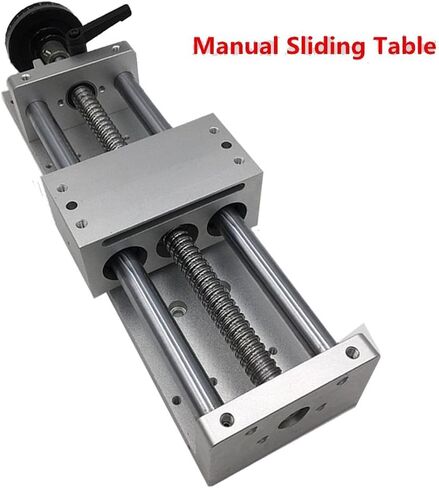 Linear Stage Actuator 200mm Manual Sliding Table Ballscrew 1605 Linear Guides Cross Slide Table SFU1605 Travel Length L100/200/300/400/500/600mm (200mm) in Kuwait