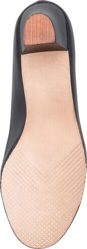 حذاء رقص Linodes مصنوع من جلد البولي يوريثان على شكل حرف T مقاس 2 بوصة للنساء - أسود - 6M in Kuwait