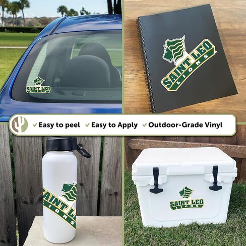 Desert Cactus Saint Leo University Sticker Lions Vinyl Decal Laptop Water Bottle Car Scrapbook (IND 00036) in Saudi Arabia