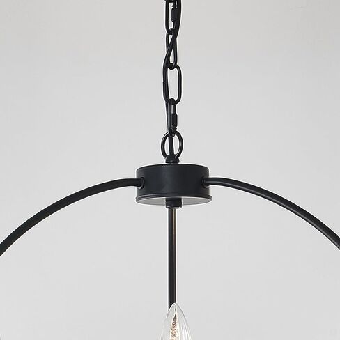 HHR Black and Gold Wagon Wheel Chandelier 9-Light 24 Inch, Black Round Rustic Candle Farmhouse Pendant Light Fixture for High Ceilings, Dining Room Living Room Kitchen Island Foyer Entryway in Kuwait