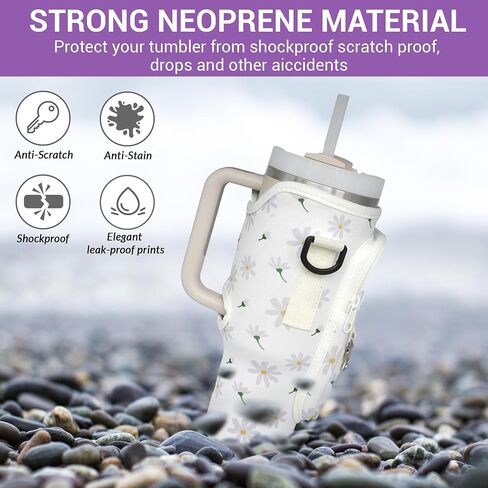 Stanley Cup 40oz Tumbler Crossbody Bag with Adjustable Strap, Zipper Pocket and Key Holder in Saudi Arabia