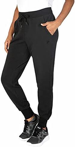 Fila Womens French Terry Jogger، أسود، 2X in Saudi Arabia