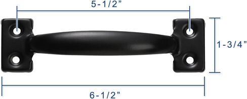 V171 6-1/2" Pulls in Black- 2 Pack in Saudi Arabia