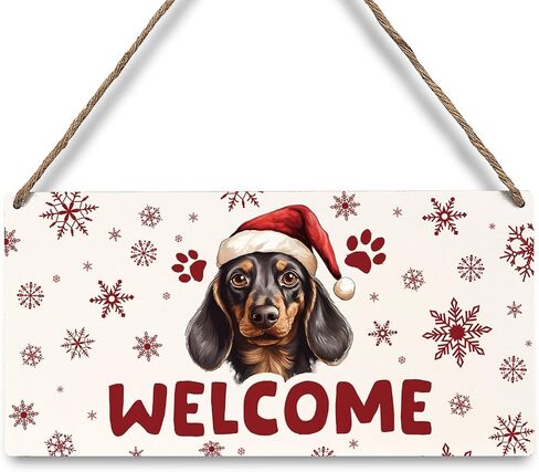 JXREQ Christmas Door Sign, Merry Christmas Sign, Border Collie Dog Christmas Signs, Christmas Dog Front Door Decorations, Christmas Door Hanger, Christmas Wall Decor, Dog Mom Gifts, 12x6 Inch in Saudi Arabia