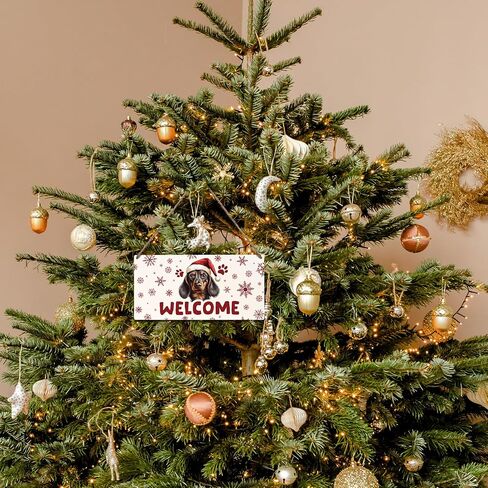JXREQ Christmas Door Sign, Merry Christmas Sign, Border Collie Dog Christmas Signs, Christmas Dog Front Door Decorations, Christmas Door Hanger, Christmas Wall Decor, Dog Mom Gifts, 12x6 Inch in Saudi Arabia