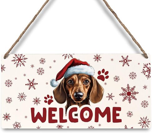 JXREQ Christmas Door Sign, Merry Christmas Sign, Border Collie Dog Christmas Signs, Christmas Dog Front Door Decorations, Christmas Door Hanger, Christmas Wall Decor, Dog Mom Gifts, 12x6 Inch in Saudi Arabia