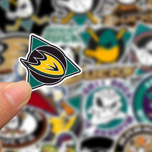 27 PCS Anaheim American Ducks Hockey Stickers for Water Bottle, Laptop, Bicycle, Computer, Motorcycle, Travel Case, Car Decal Decoration Sticker in Saudi Arabia