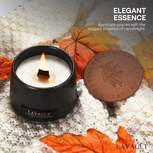 Stone Jar Candles - Long-Lasting Burn Time - Made from Natural Soy Wax and Essential Oils - Paraffin-Free - Ideal for Home or Office - Decorative Candles - Black Gift Candles - Floral Aroma in Saudi Arabia