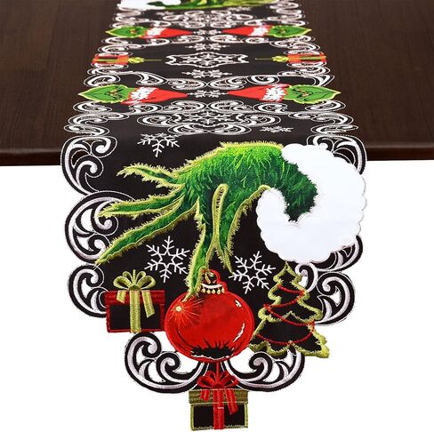 Grelucgo Embroidered Table Runner for Christmas Holidays (13 x 69 Inches) in Kuwait