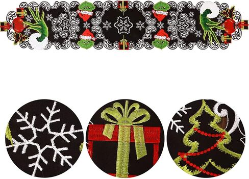 Grelucgo Embroidered Table Runner for Christmas Holidays (13 x 69 Inches) in Kuwait