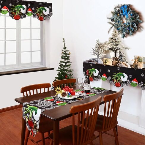 Grelucgo Embroidered Table Runner for Christmas Holidays (13 x 69 Inches) in Kuwait