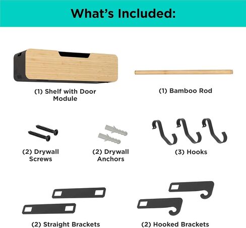 BLACK+DECKER BLACK + DECKER BLACK HANGING RACK SYSTEM-SHELF W/DOOR (BDSTKT282BK) in Saudi Arabia