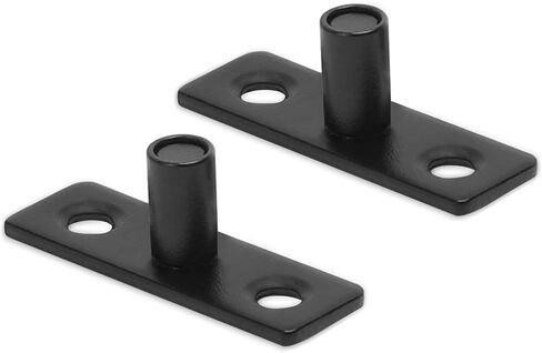 Homode Barn Door Floor Guide, Sliding Door Roller Guide for Bottom, Barn Door Bottom Guide Floor Mount 2 Pack, T Shape Door Guides, Barn Door Hardware Floor Guide Matte Black in Saudi Arabia